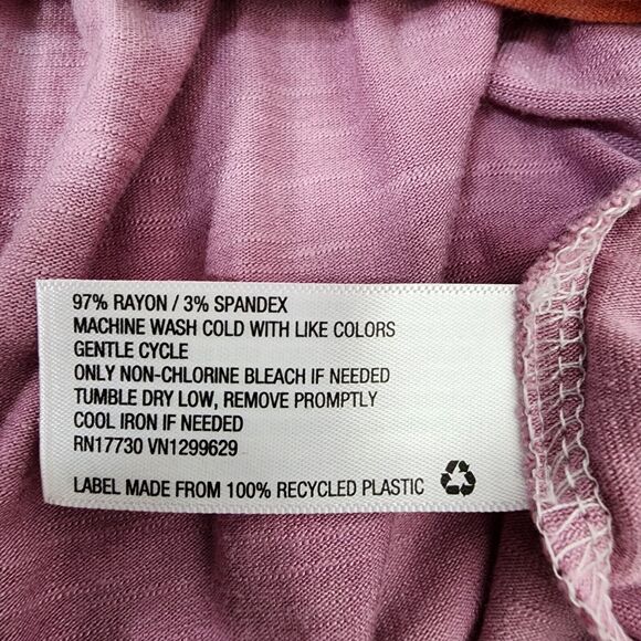 Knox Rose Women's Maxi Dress XS Tie Dye Sleeveless Drawstring Waist Lilac Beach - Picture 10 of 11